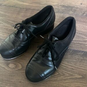 Jason Samuels Smith Tap Shoes 7 Black Leather